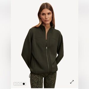 Varley NWT Tayah Zip Through Dark Green Athletic Jacket